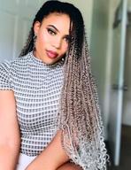 fashion idol goddess twist crochet hair - 5 packs 26 inch river twist crochet hair, long senegalese twist crochet braids with curly hair, river locs gray ombre logo