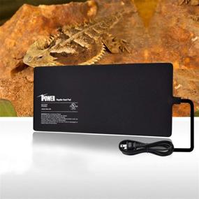 img 1 attached to 🐢 iPower 8x12 Reptile Heat Mat: Perfect Under Tank Heater for Various Terrarium Pets (Snake, Spider, Tarantula, Hermit Crab, Turtle) - Black