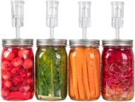 jillmo stainless steel fermentation kit for wide mouth mason jars - complete fermenting set (jars excluded) logo