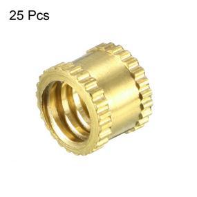 img 1 attached to Uxcell Knurled Threaded Insert Embedment Hardware for Nails, Screws & Fasteners
