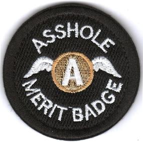 img 2 attached to 🌑 Black Asshole Merit Badge Morale Patch - WZT Tactical