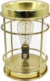 img 3 attached to 🕯️ Vintage Bulb Electric Candle Warmer with Timer: Gold Plug-In Fragrance Warmer for Scented Wax Melts, Cubes, Tarts - Rustic Home Décor, Office, Gifts