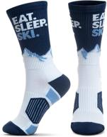 skiing mid calf everyday casual sleep logo