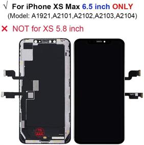 img 3 attached to 📱 Комплект для замены экрана iPhone Xs Max высокого качества с ЖК-сенсорным экраном дисплея, дигитайзером и инструментами для ремонта.