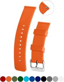 img 1 attached to 💦 Silicone Watchband: Enhancing Your Style with Texture, Non-Slip Grip, and Waterproof Protection