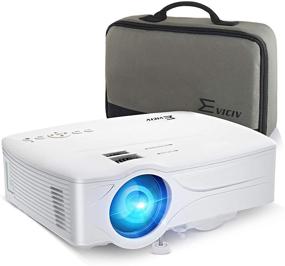 img 4 attached to 🎥 EVICIV Portable Outdoor Projector for Outdoor Movies, 7500 Lumens, 1080P and 200'' Supported, WiFi Bluetooth, with Carrying Bag, Compatible with TV Stick, Xbox, HDMI, USB, VGA, Laptop, and Phones