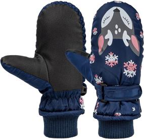 img 4 attached to 🧤 Miaowoof Toddler Waterproof Thinsulate Mittens for Boys - Essential Accessories