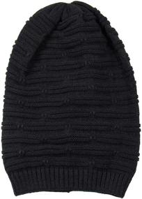 img 1 attached to 🧢 Stylish RW Rasta Stretch Long Beanie Hats: Trendy and Comfy Headwear for All