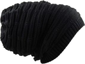 img 2 attached to 🧢 Stylish RW Rasta Stretch Long Beanie Hats: Trendy and Comfy Headwear for All