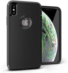 img 4 attached to 📱 Premium iPhone Xs Case - Viero Defender Heavy Duty Protective Armor with Impact Resistance, Full Military Protection, Belt Clip Holster, Kickstand - iPhone 10 Cover (Black)