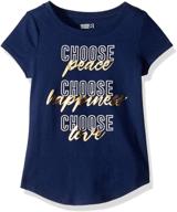 crazy girls short sleeve graphic clothing: vibrant tops, tees & blouses for girls logo