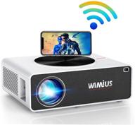 🎥 wimius upgrade k3: 4k 5g wifi projector with 340 ansi lumens for indoor/outdoor movie & home theater - native 1920x1080 led display & 500" zoom support logo