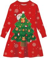 idgreatim christmas sweater crewneck dresses girls' clothing and dresses logo