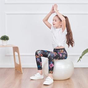 img 2 attached to 🏋️ Multipack Lightweight Athletic Leggings for Girls - Comfortable Girls' Clothing and Leggings