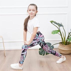 img 3 attached to 🏋️ Multipack Lightweight Athletic Leggings for Girls - Comfortable Girls' Clothing and Leggings