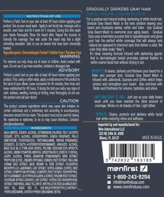 img 3 attached to 🧔 Efficient White Beard Color Reduction: MENFIRST Gradual Gray Darkening Beard Wash Shampoo for Men