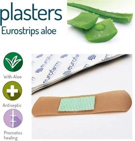 img 2 attached to Eurostrips Aloe Adhesive Bandages Assorted Sizes with Aloe Vera Central Pad (20 pcs), Breathable, Hypoallergenic & Ideal for Sensitive Skin