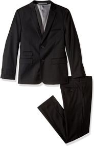 img 2 attached to 👔 Isaac Mizrahi Boys Solid Slim Boys' Suits & Sport Coats