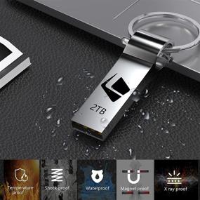 img 2 attached to 💿 HOTONLY 2TB USB Flash Drive: Ultra Large Data Storage Thumb Drive with Keychain - High Speed USB Memory Stick for Portable and Secure Data Transfer