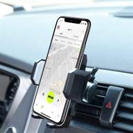 📱 amoner u car phone holder: universal air vent mount for ios android smartphones & gps devices - black logo