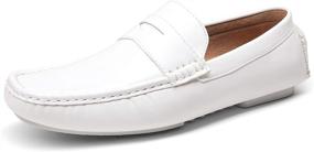 img 4 attached to 👞 Stylish and Lightweight VOSTEY Loafers for Effortless Driving - White01