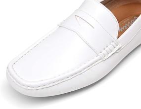 img 3 attached to 👞 Stylish and Lightweight VOSTEY Loafers for Effortless Driving - White01