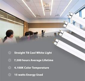 img 1 attached to 💡 Efficient and High-Quality Lighting: F15T8 CW 15 Watt Fluorescent Straight