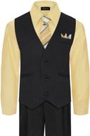 👔 boys' vest pant shirt with hanky - suits & sport coats for boys' clothing logo