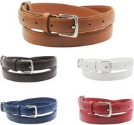 👜 stylish women's skinny leather buckle pack - must-have accessories for women logo