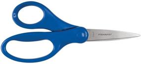 img 4 attached to ✂️ Fiskars Big Kids Scissors for Back to School Supplies - 6-Inch, Blue (194640-1028)