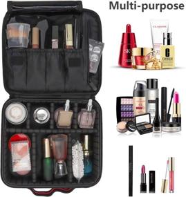 img 3 attached to 💼 Essential Case: Versatile Organizer for Adjustable Cosmetics Accessories