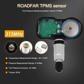 img 1 attached to Улучшите безопасность с датчиком ROADFAR 315МГц TPMS для Lexus, Scion, Toyota: 4260706011, 4260733011.