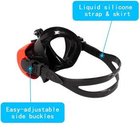 img 2 attached to 🤿 OMGear Scuba Diving Mask: Premium Silicone Dive Goggles with Camera Mount, Anti-Fog & Leak-Free Technology – Ideal for Freediving, Spearfishing, and Swimming