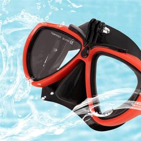 img 1 attached to 🤿 OMGear Scuba Diving Mask: Premium Silicone Dive Goggles with Camera Mount, Anti-Fog & Leak-Free Technology – Ideal for Freediving, Spearfishing, and Swimming