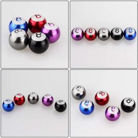 img 1 attached to INCART Pool Eight Ball (Billiard Black 8) Стальные колпачки для клапанов шин