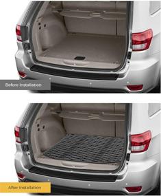 img 2 attached to 🚗 JOYTUTUS Waterproof Cargo Mat Trunk Liner for Grand Cherokee - All-Weather, Durable & Odorless (2011-2021)