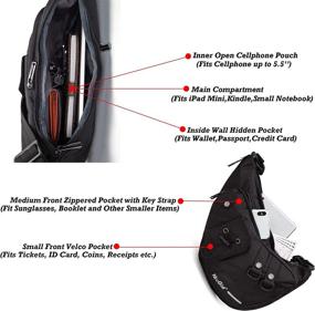 img 1 attached to Versatile Shoulder Crossbody Backpacks for Outdoor Walking