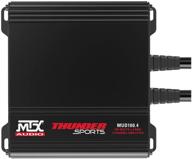 🔊 mud series mtx mud100.4 400w rms compact weatherproof outdoor powersports atv utv motorcycle sound system stereo amplifier kit logo