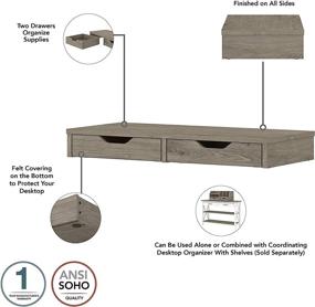 img 1 attached to Bush Furniture Secretary Storage Organizers Furniture for Home Office Furniture