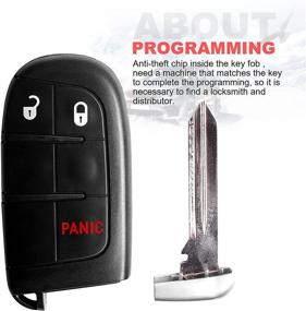 img 1 attached to VOFONO Key Fob Keyless Entry Remote for Dodge & Chrysler 2011-2018 Models, FCC ID: M3N-40821302