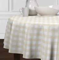 🍽️ luxehome buffalo plaid tablecloths: ideal for dining & kitchen spaces logo