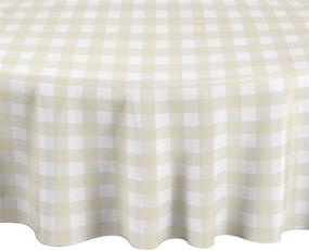 img 1 attached to 🍽️ LuxeHome Buffalo Plaid Tablecloths: Ideal for Dining & Kitchen Spaces