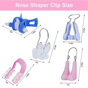 img 1 attached to 👃 5-Piece Nose Shaper Lifter Clips for Beauty Up Lifting, Pain-Free Nose Slimmer, Straightener, and Corrector - Soft Safety Silicone Tools for Women and Girls