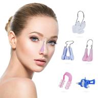 👃 5-piece nose shaper lifter clips for beauty up lifting, pain-free nose slimmer, straightener, and corrector - soft safety silicone tools for women and girls logo