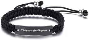 img 4 attached to XUANPAI Handmade Bracelet Inspirational Motivational Girls' Jewelry