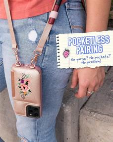 img 1 attached to 📱 Сумка-клатч с съемным ремешком и отделением для карт - Smartish Crossbody для iPhone 12/12 Pro - Dancing Queen: Вкус месяца - Модный и удобный аксессуар для пользователей iPhone