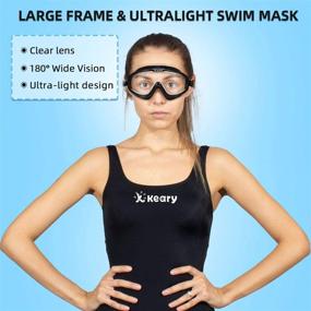 img 2 attached to Premium 2 Pack Anti-Fog Swim Goggles: Ideal for Adult Men, Women & Youth; Features Soft Silicone Gasket