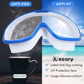 img 3 attached to Premium 2 Pack Anti-Fog Swim Goggles: Ideal for Adult Men, Women & Youth; Features Soft Silicone Gasket