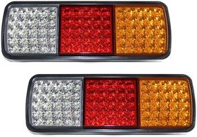img 4 attached to 🚦 VINAUO 75 LED Truck Tail Light Bar: Waterproof IP68 Turn Signal, Brake, Reverse, Trailer Taillight Lamps - Ideal for Boat, Snowmobile, Utility Trailer, and More! (Pack of 2)