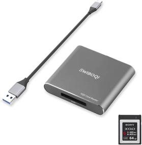 img 3 attached to 📸 XQD Card Reader, SWIBOQI XQD Reader Adapter USB3.0 Type A-A 5Gpbs Super Speed, Compatible with Sony G/M Series XQD Card, Nikon XQD Card, Lexar 2933x/1400x Series XQD Card